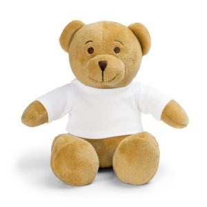 Teddybär mit T-Shirt als Kundenpräsent